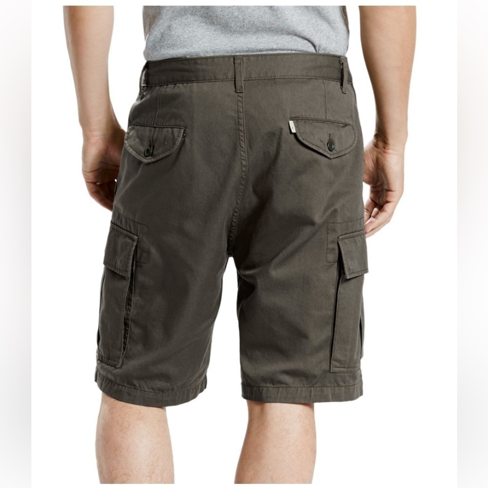 Nwt Levi’s 52 Big & Tall Black Grey Carrier Cargo Shorts - Picture 4 of 16